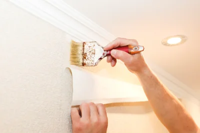 Pose de papier peint à Étaimpuis — revêtements muraux et toiles de verre